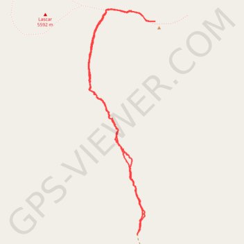 Lascar - Itinéraire Sud GPS track, route, trail
