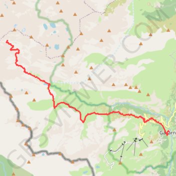 Du refuge de Bayssellance à Gavarnie GPS track, route, trail