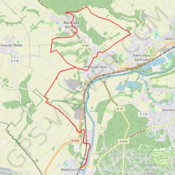 Boucle au nord de Boran-sur-Oise GPS track, route, trail