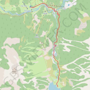 Lac de Gaube en hiver GPS track, route, trail