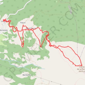Pointe de la Pierre GPS track, route, trail