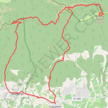 Le Mourre-Nègre GPS track, route, trail