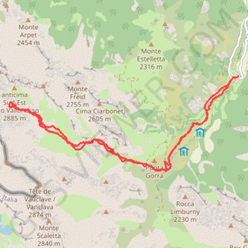 Colle de l'Enchiausa GPS track, route, trail