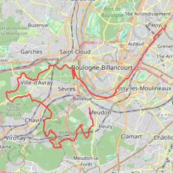 EcoTrail de Paris Ile-de-France GPS track, route, trail