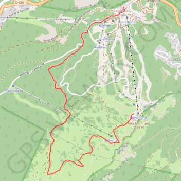 Crêtes du Mont Rond GPS track, route, trail