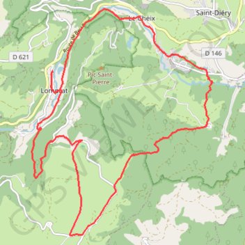 Autour de Verneuge - Lompras GPS track, route, trail