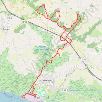 Des marais à la Villa Cheminée - Cordemais GPS track, route, trail