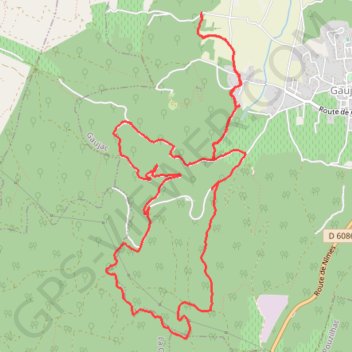 Gaujac - Monticaud GPS track, route, trail