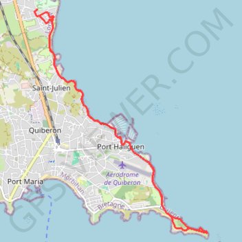 QUIBERON - Pointe de Conguel GPS track, route, trail