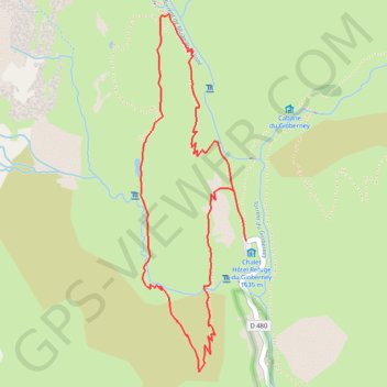 Lac Bleu GPS track, route, trail