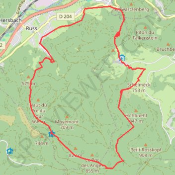 Grendelbruch GPS track, route, trail