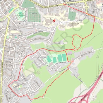 Le Val St Martin GPS track, route, trail