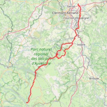 Lussat - Pas de Peyrol GPS track, route, trail
