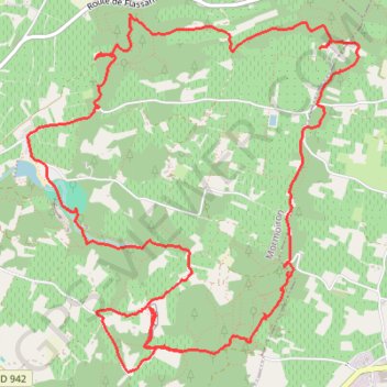 Boucle au départ de Mormoiron (Ocres) GPS track, route, trail
