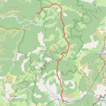 Vallée des merveilles à Sospel étape 2 GPS track, route, trail