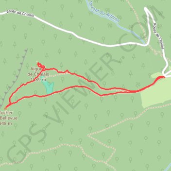Boucle de Bellevue GPS track, route, trail