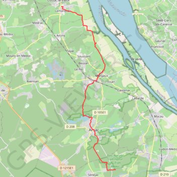 Lamarque--Ermitage Lamouroux GPS track, route, trail