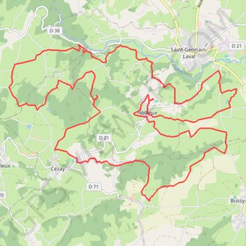 Rando des Rossignols - Nollieux GPS track, route, trail