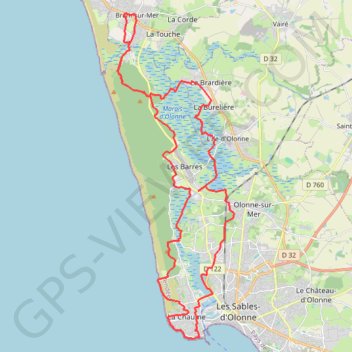 La-chaume2-43km GPS track, route, trail