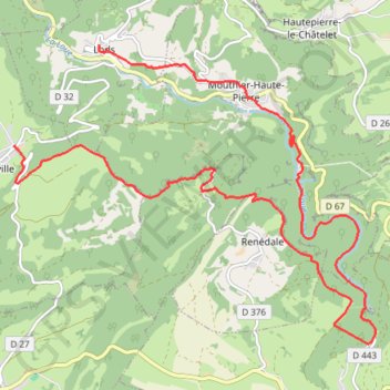 GRP Loue-Lison - Etape 2 GPS track, route, trail