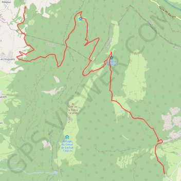 Par dessus la Montagne de Banges GPS track, route, trail
