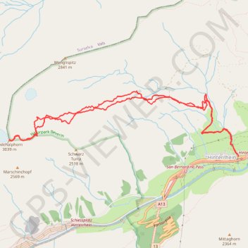 Chilchalphorn GPS track, route, trail