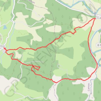 180218 Belloc GPS track, route, trail