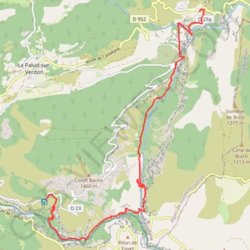 Sentier Martel GPS track, route, trail