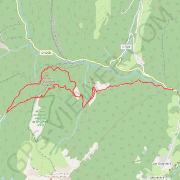 Par le Col de la Cochette et le sangle de Malamille GPS track, route, trail