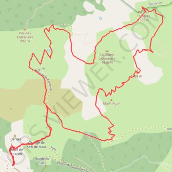 Pic des Teulère GPS track, route, trail