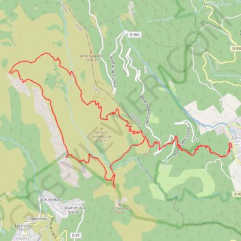 Sortie Trail rocher de Trenze GPS track, route, trail