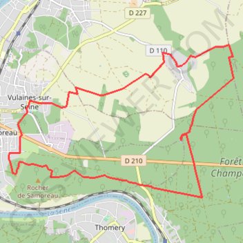 Forêt de Champagne GPS track, route, trail