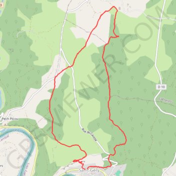 Saint Géry GPS track, route, trail