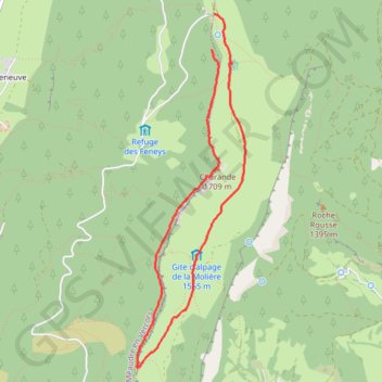 La Molière - Vercors GPS track, route, trail