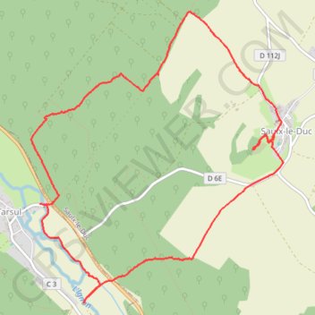 Saulx-le-Duc GPS track, route, trail