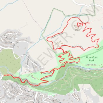 Boccardo Peak and Eagle Rock Loop GPS track, route, trail