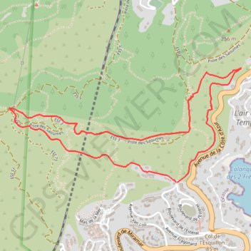 Circuit de l'Esquillon GPS track, route, trail