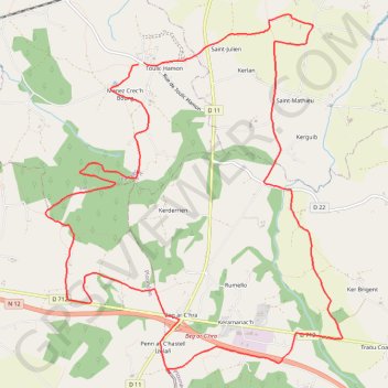 Saint Carré (22) GPS track, route, trail