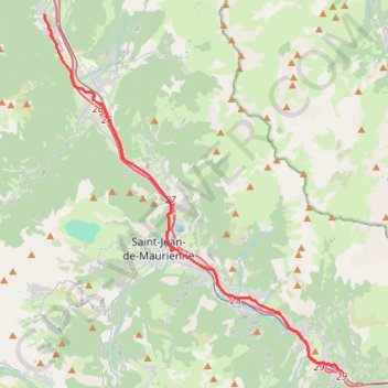 De Saint-Michel-de-Maurienne à Saint-Rémy-de-Maurienne GPS track, route, trail