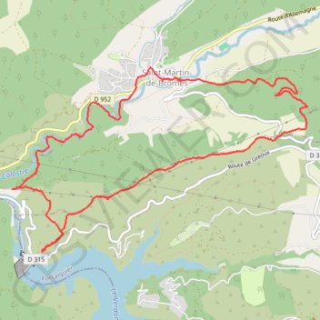 Saint Martin de Brômes GPS track, route, trail