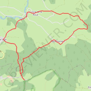 Valadon-La Scie de la Roue GPS track, route, trail