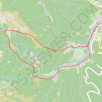 Le sentier des mouflons à Nébuzon GPS track, route, trail