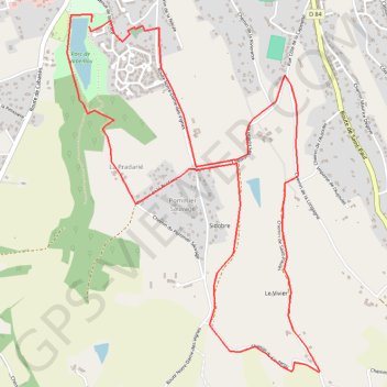 Sentier des 3 lacs PR Graulhet GPS track, route, trail