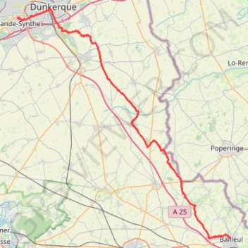 Bailleul - grande synthe 56 GPS track, route, trail