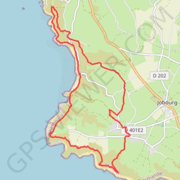 Baie d'Ecalgrain GPS track, route, trail