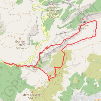 Vallon de Saint Pons - Col du Fauge GPS track, route, trail