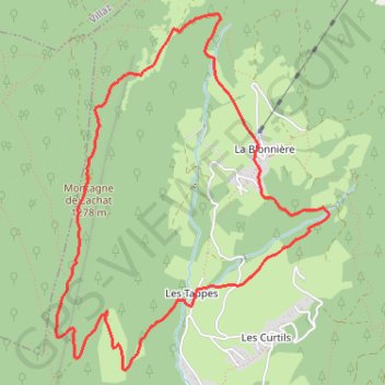 Tour de la Montagne de Lachat à Dingy-Saint-Clair GPS track, route, trail