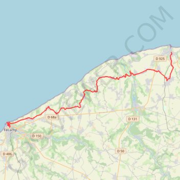 Saint-Valery-en-Caux / Fécamp GPS track, route, trail