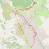 Pic Ponsin par les rampes diagonales (Devoluy) GPS track, route, trail