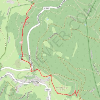 Schratzmaennele, Schneiden GPS track, route, trail